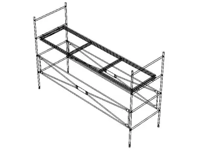Steel Scaffolding Structure Free 3D model