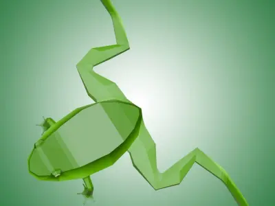 Frog Low Poly Low-poly 3D model purchase