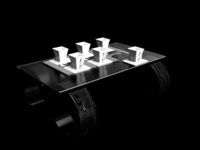 Creative Coffee Table Design 3D model