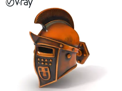 Roman Gladiator Helmet D Model Pack Low-poly 3D model