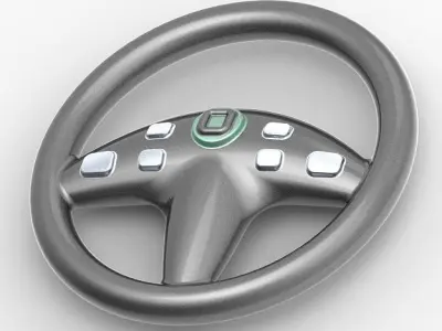Car Steering Wheel 3D print model