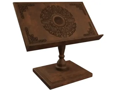 Book stand  Low-poly 3D model