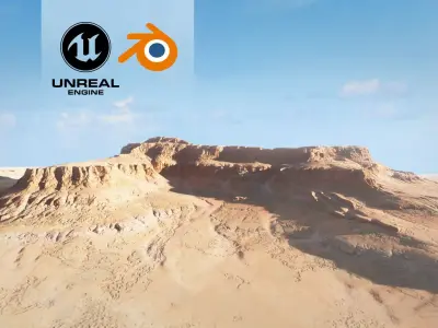 Desert Plateau Version 7 3D model