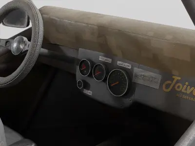 Sand Buggy vehicle for games Low-poly 3D model