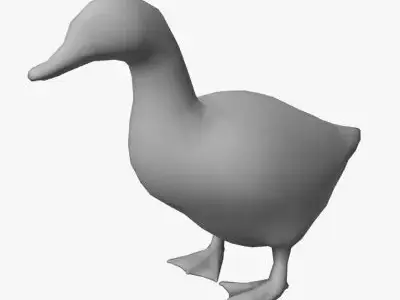 Low Poly Duck Low-poly 3D model