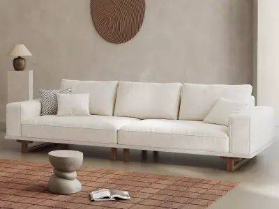 Mid Century interior scene 3D model