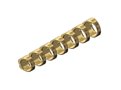 Iced square carved diamond signet ring Us sizes 6to12 3D print model