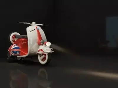 Vespa Scooter 3D model