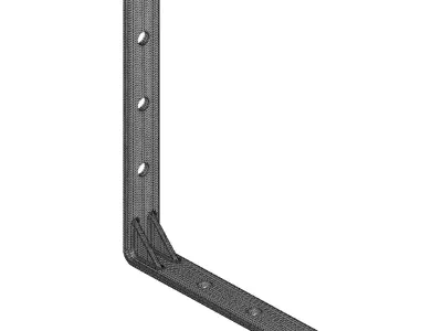 Furniture Support Angle Bracket 3D print model