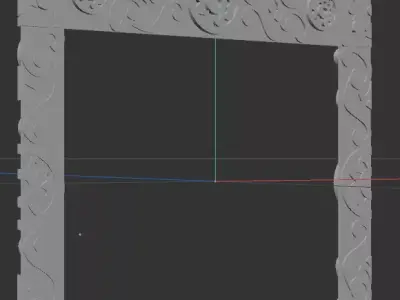 CNC MODEL ornate frame 3D model