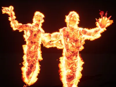 Hell ifrit inferno low-poly game engine ready 3D model Low-poly 3D model