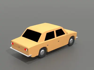 car VAZ 2101 Low-poly 3D model