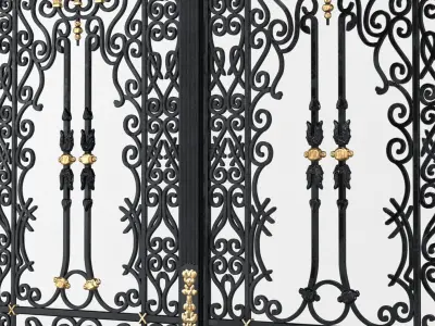 Wrought Iron Gate 3D model
