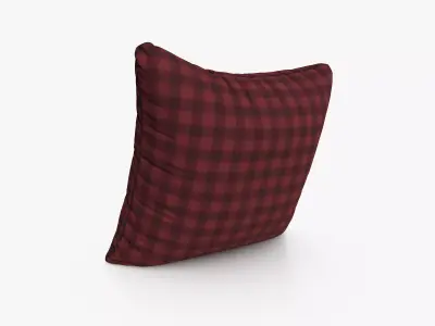 Christmas Car Pillow Low-poly 3D model