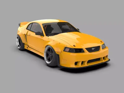 Ford Mustang SVT Cobra High Performance Muscle Car 3D model