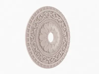 Classic Ceiling Medallion 07 3D model