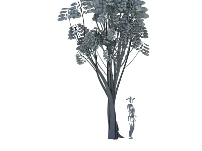 Cartoon tree S2Cv3 3D model