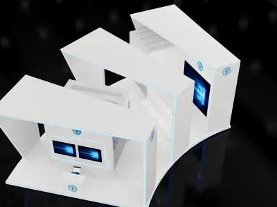 booth for foa 3D model