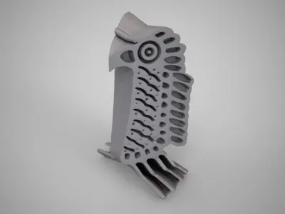 Abstract Bird Trinket 3D print model
