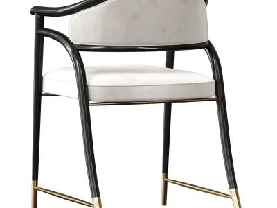 Aleksandra luxury Italian chair 3D model