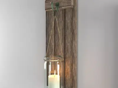 Wall candlestick 3D model