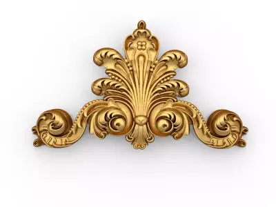 carved classic decorative ornament cnc 3d printing stl 05 3D model