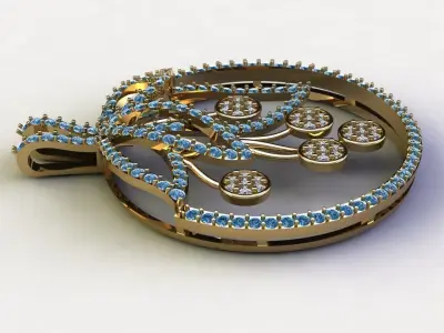 Solitaire for women with concept look like flower cad file 3D model