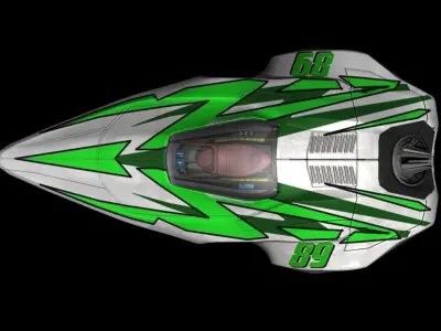 Race Craft Low-poly 3D model