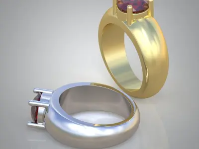 Diamond ring 0315 3D printable model Free 3D print model