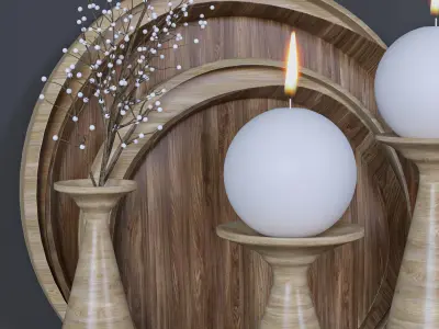 decorative set 53 3D model purchase