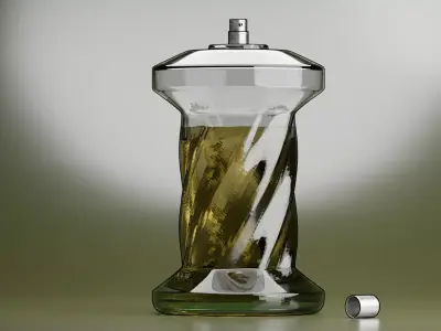 Perfume salt and pepper shaker Low-poly 3D model