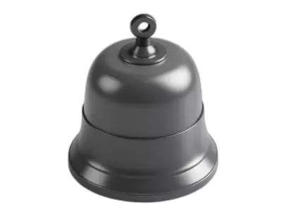 Simple Metal Bell 3D Model Low-poly 3D model