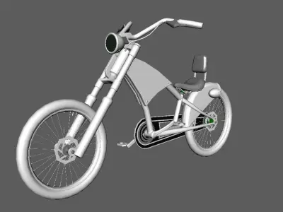 Bicycle chopper bike 3D model
