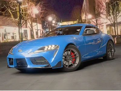 Toyota GR Supra 2022 Rigged 3D model