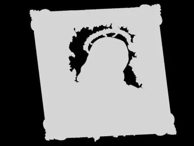 Jesus Christ Floral Sculpture 3D print model