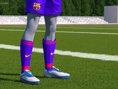 Soccer Clothes Barcelona 3D model