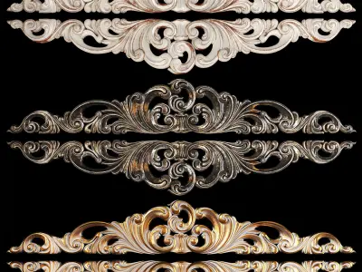 Classic carved 001 3D model