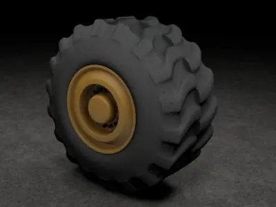 Truck wheel 3D model buy