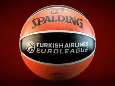 Spalding Euroleague Basketball Official Ball 3D model