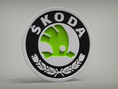 Skoda Logo 3D print model