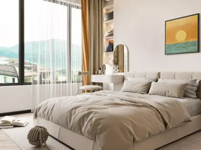 Master bedroom 3D model 3D model