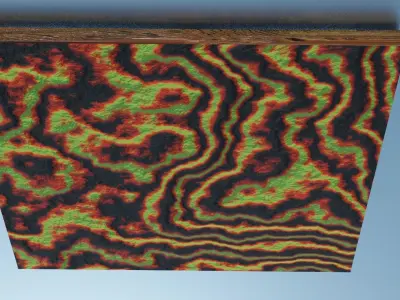 Canvas Art Abstract 3D model