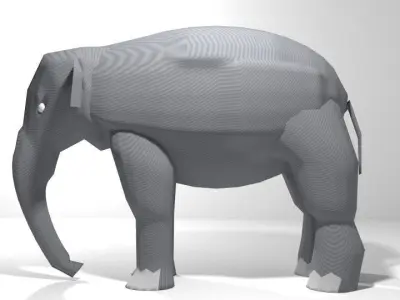 Elephant - Asia Female 3D model
