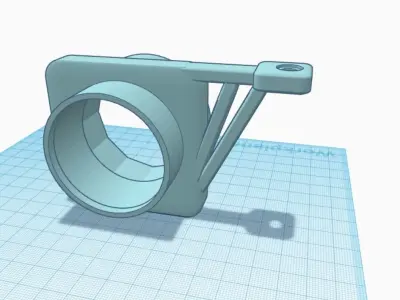 Air filter intake connection 55mm 3D print model