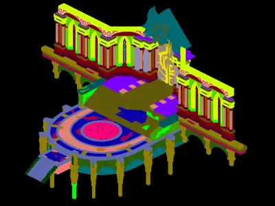 Game Palace - Temple 01 3D model