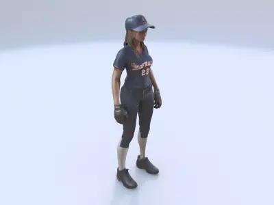 Softball 3D model