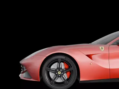 Ferrari F12 Berlinetta Low-poly 3D model