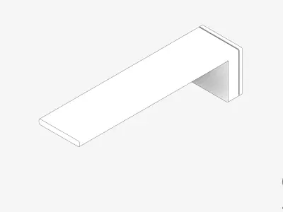 Wall Spout - Luxury - Alia Low-poly 3D model