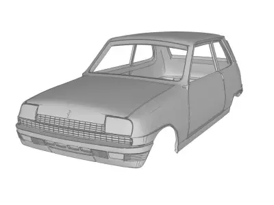 Renault 5 wheel 3D print model