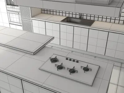 kitcen set 30 3D model